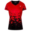 Victor T-54101 D piros-fekete női tollaslabda póló