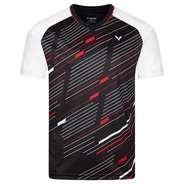 Victor T-43101 C fekete-fehér tollaslabda póló