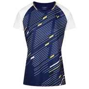 Victor T-44100 B kék-fehér női tollaslabda póló