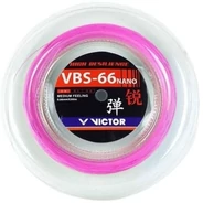 Victor VBS-66 Nano rózsaszín tollaslabda húr 200 m