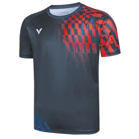 Victor T-50001TD B fekete-piros férfi tollaslabda póló