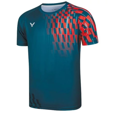 Victor T-50001TD G zöld-piros férfi tollaslabda póló