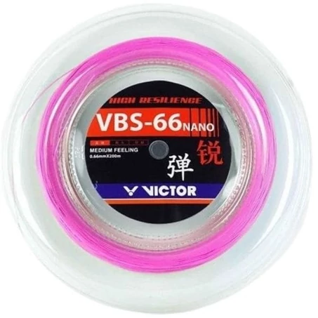 Victor VBS-66 Nano rózsaszín tollaslabda húr 200 m