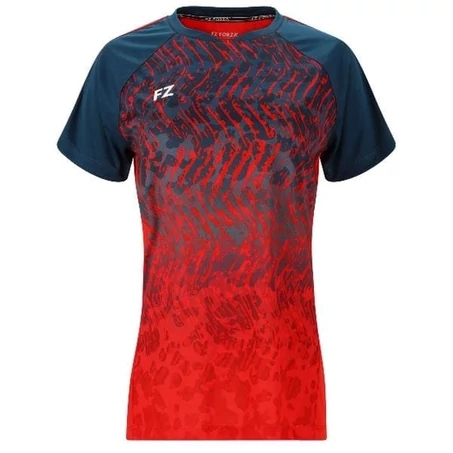 FZ Forza Alva W piros-fekete női tollaslabda póló